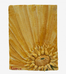 Ceramic work: Sunflower