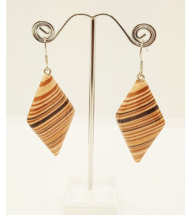 Wooden earrings - Walnut model